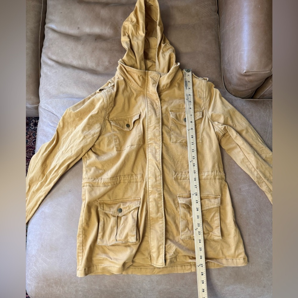 Market & Spruce Yellow Mid-Length Utility Jacket | Casual Outdoor Wear | Size L - Picture 3 of 8